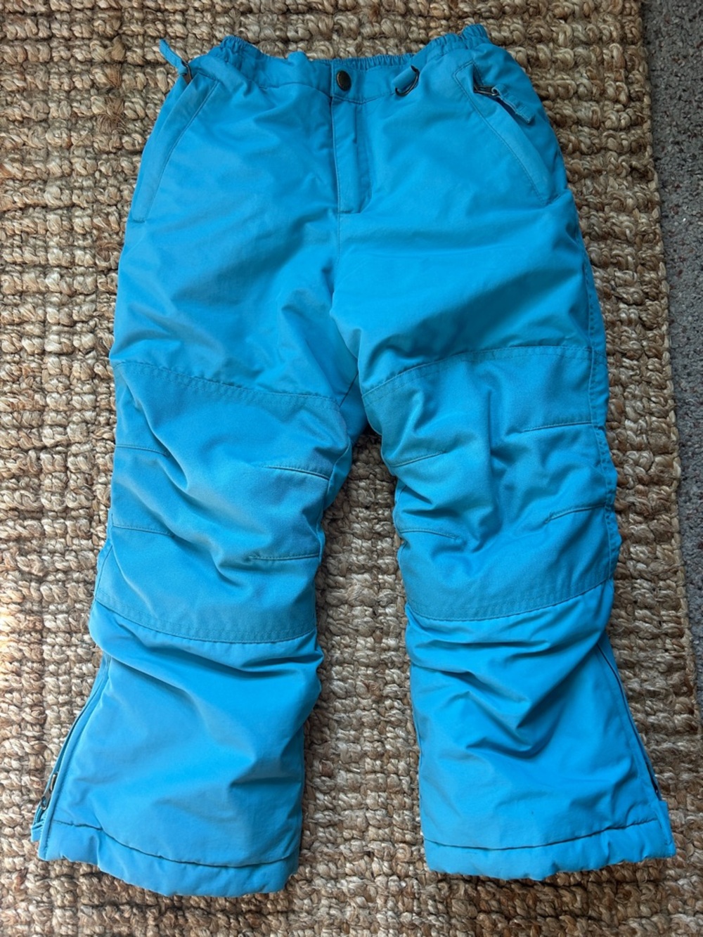 Lands’ End kids turquoise blue Grow a Longs size 6 snow pants